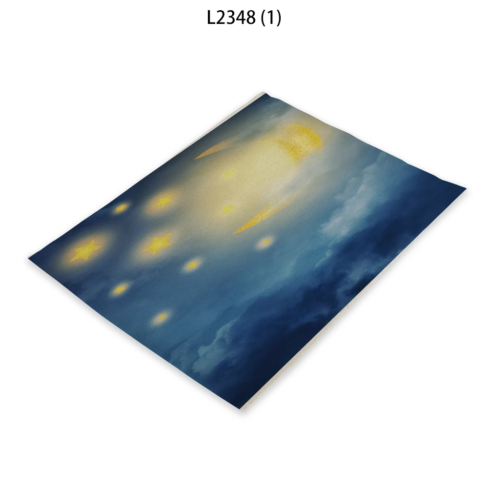 Звездное небо Рисунок Подставка для столовой Звездные напитки Подносы Прямоугольные подставки для стола Материалы для столовых приборов для дома и кухни.