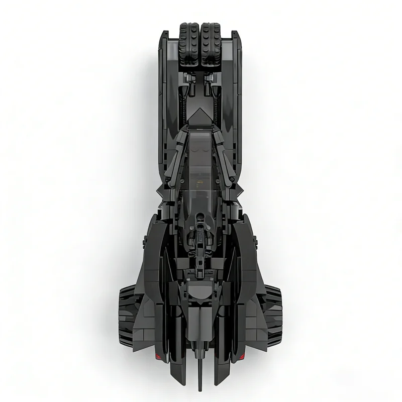 Фото 402 детали MOC Super Heroes DCD: Модель Бэт-Драгстера Бэтмена и Темной Акулы, конструктор, подарки на праздники, строительные блоки, игрушка-конструктор №3