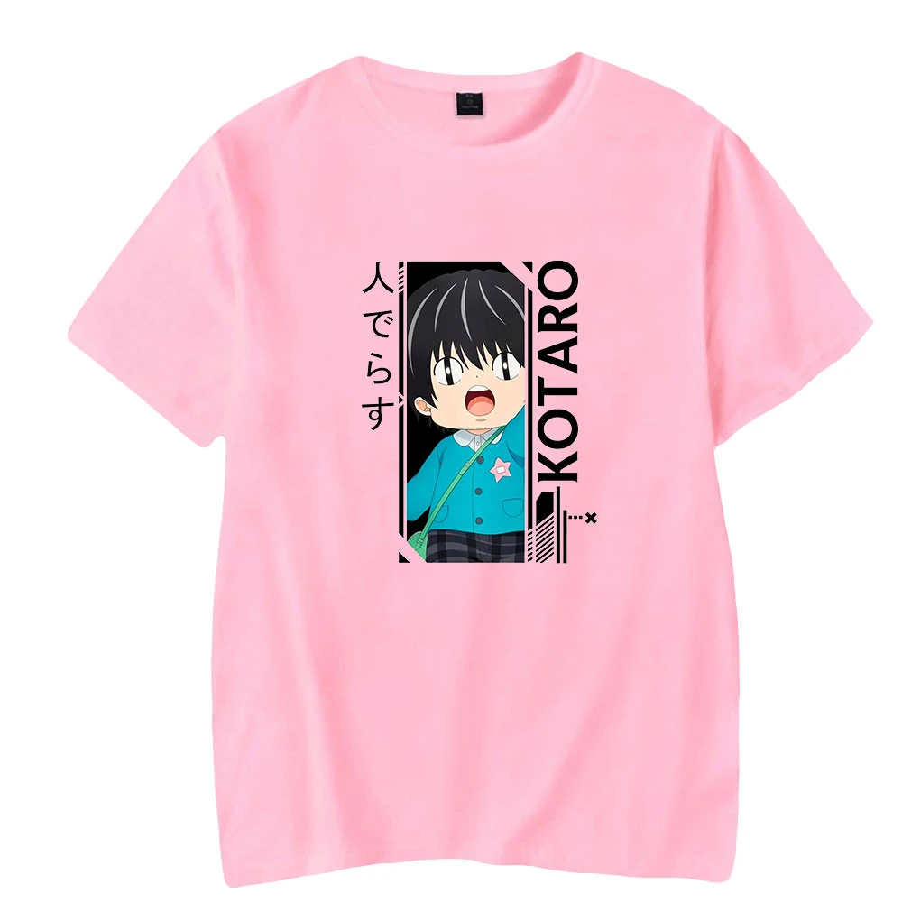 Kotaro Lives Alone аниме футболка с круглым вырезом коротким рукавом женская и мужская