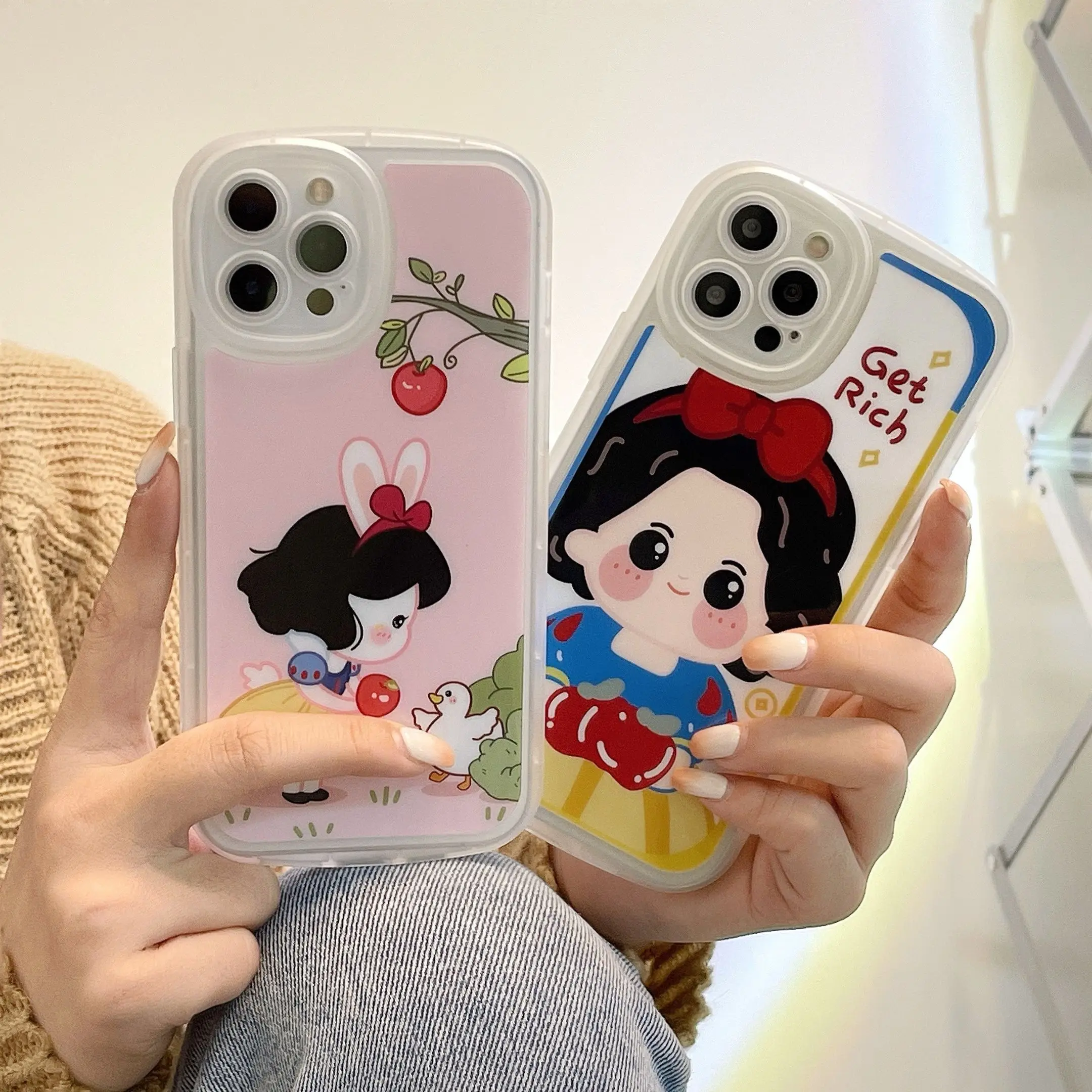 

Disney Snow White Princess Phone Case for iPhone 11 12 13 mini pro XS MAX 8 7 Plus X XR Cover