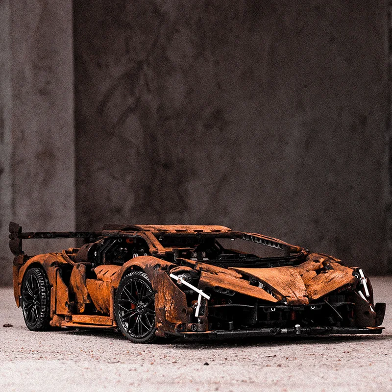

2022 New Compatible Building Blocks Lamborghini Sports Car8High Difficulty over Boy Assembling Toys Years Old