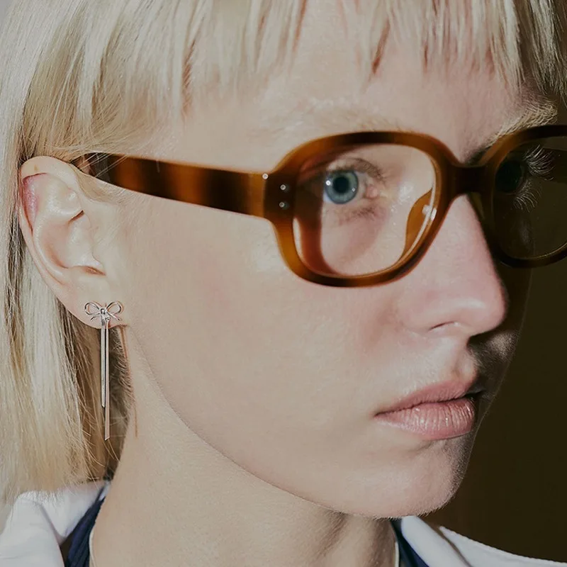 Корейские модные женские очки для защиты глаз в стиле ретро квадратная овальная