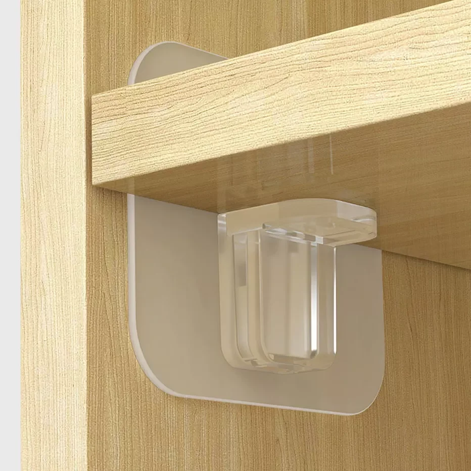 

4/12pcs Adhesive Shelf Support Pegs Drill Free Nail Instead Holders Closet Cabinet Shelf Support Clips Wall Hangers