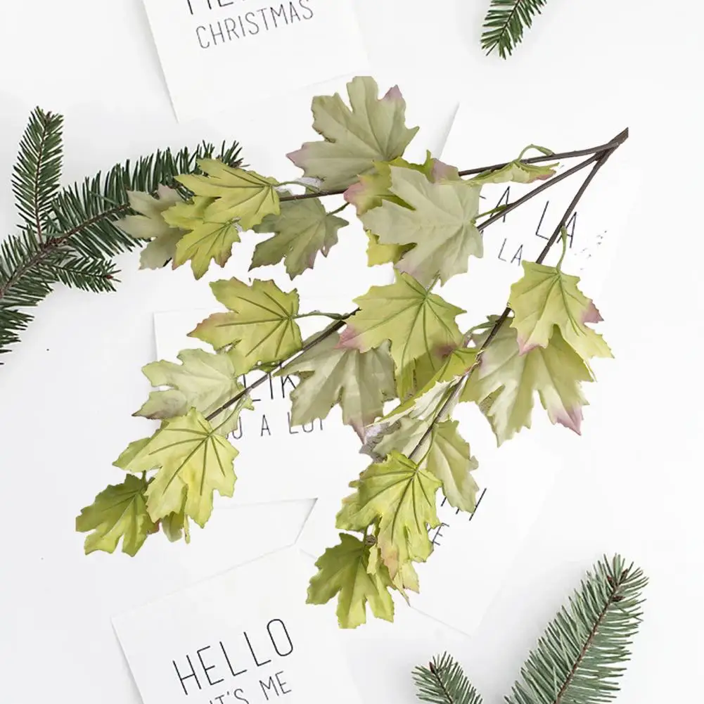 

Realistic Artificial Maple Leaf Exquisite Artificial Maple Leaf Vibrant Color Simulation Plant for Home Party Decoration