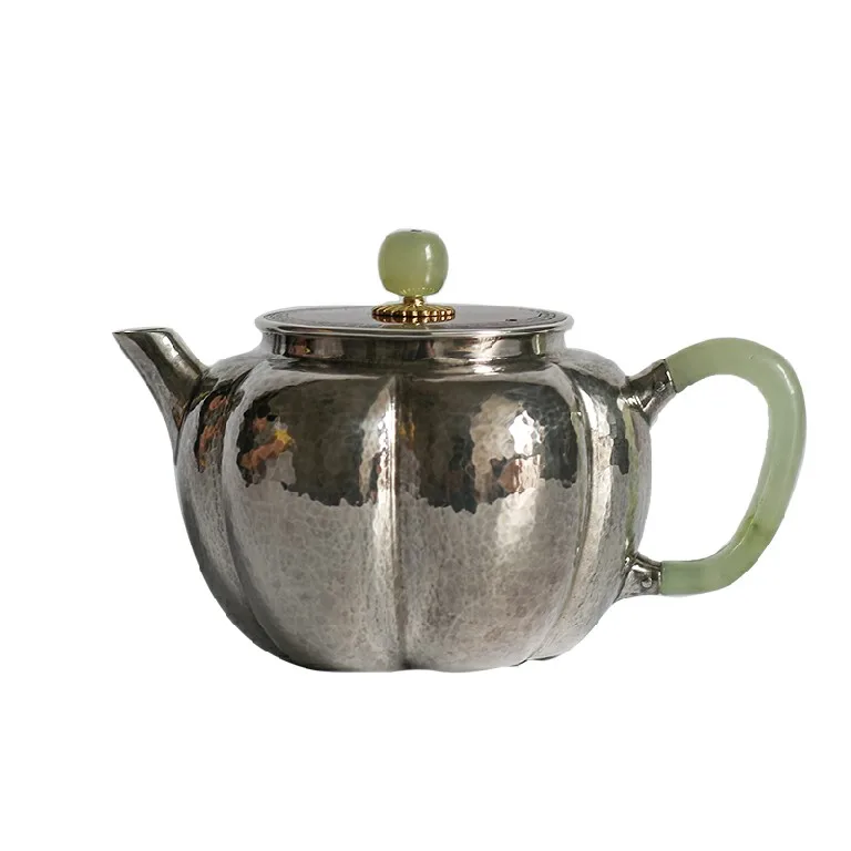 

Factory direct handmade copper handle mangosteen small silver pot