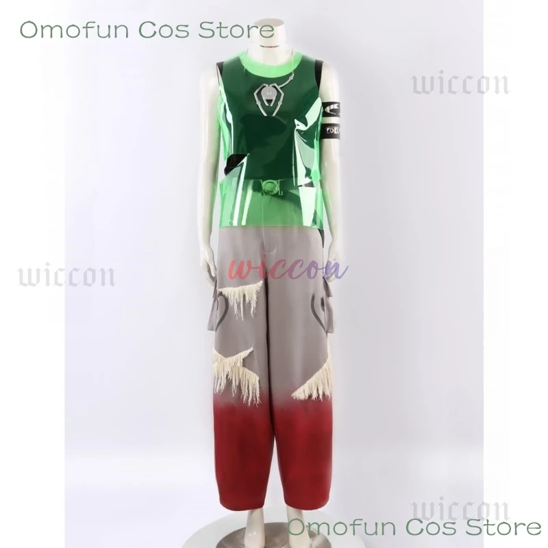 Alien Stage R7 Round7 Till Косплей Костюм Новая Мода Мужчины Женщины Майка Брюки Ожерелье