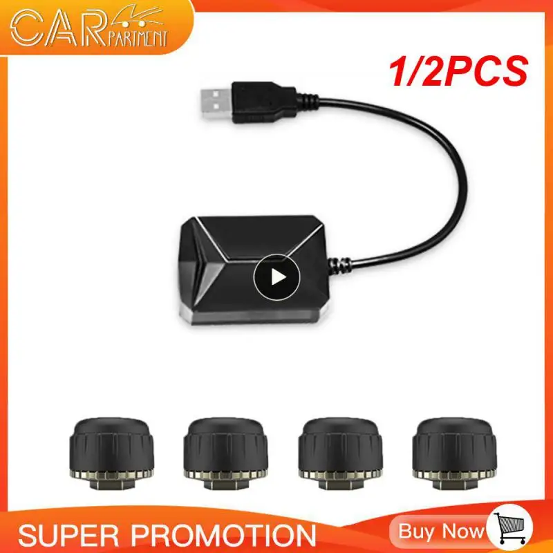 

1/2 шт. USB Android TPMS система мониторинга давления в шинах дисплей для телефона мультимедийный плеер с 4 датчиками