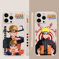 anime uzumaki naruto grow up luxury candy color phone case for iphone 13 12 11 pro max mini x xr xs max 7 8 6 6s plus se shell