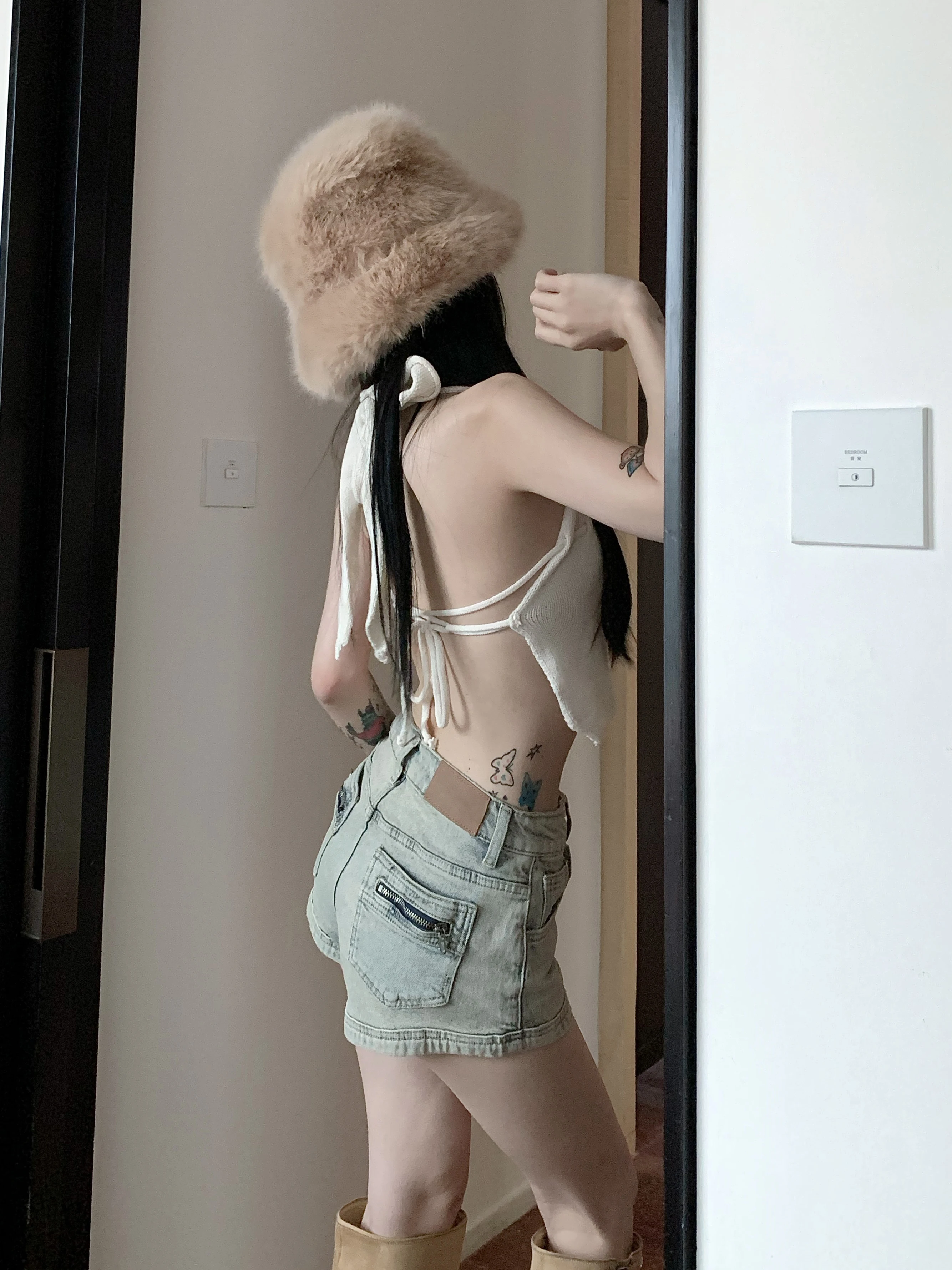 Women Jeans  High Waist  American Fashion Harajuku StreetwearJean Female Summer Vintage Trouser Straight Baggy Denim Pants