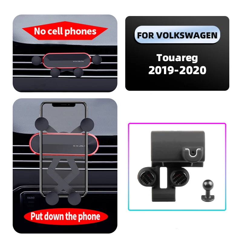 

Автомобильный держатель для Volkswagen Touareg 2019 2020, автомобильный смартфон GPS, кронштейн для выхода вентиляционного отверстия, навигационная подс...