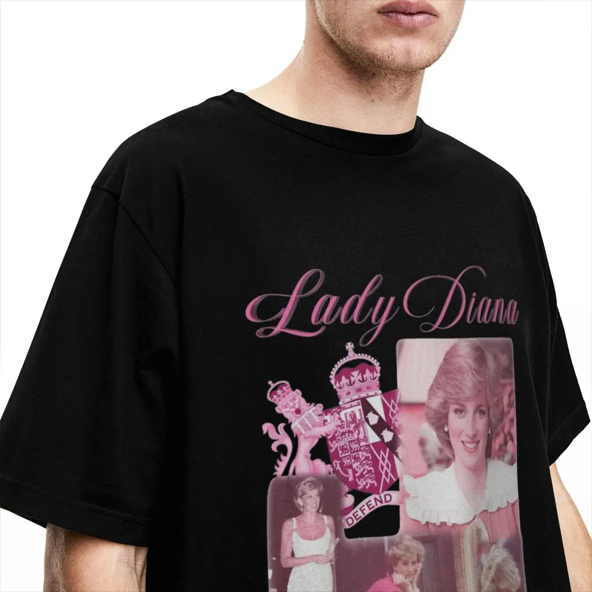 Футболка мужская с круглым вырезом хлопковая