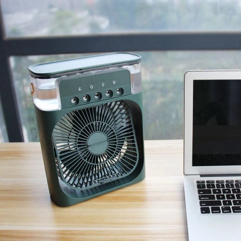 

Air Conditioner Air Cooler Water Cooling Spray Fan USB Desktop Humidification Fan Mini Air Cooling Fan