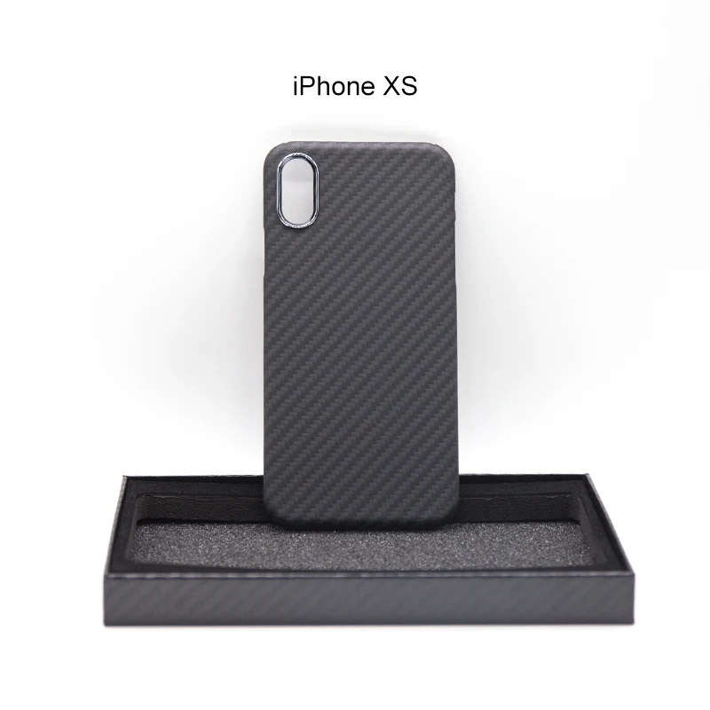 

iPhoneX phone cover is fully wrapped in carbon fiber, lightweight, anti-fall, black matte metal ring iPhoneXS phone case