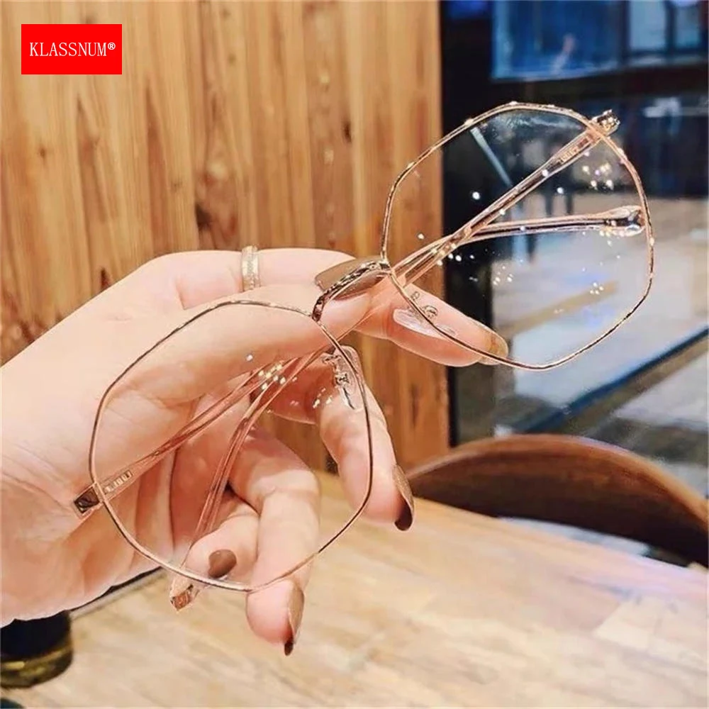 Мужские и женские компьютерные очки kвысокого качества с восьмиугольной оправой