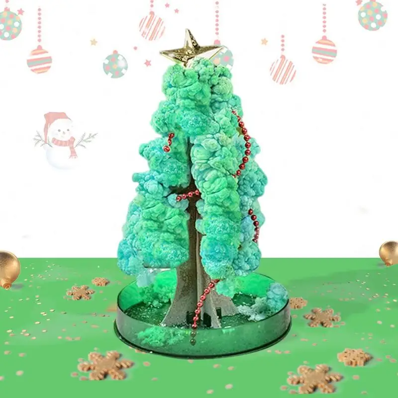 

Christmas Tree Water Planting Paper Tree Flowering Toy Creative Kids DIY Growing Christmas Decoration Boys Girls Gifts