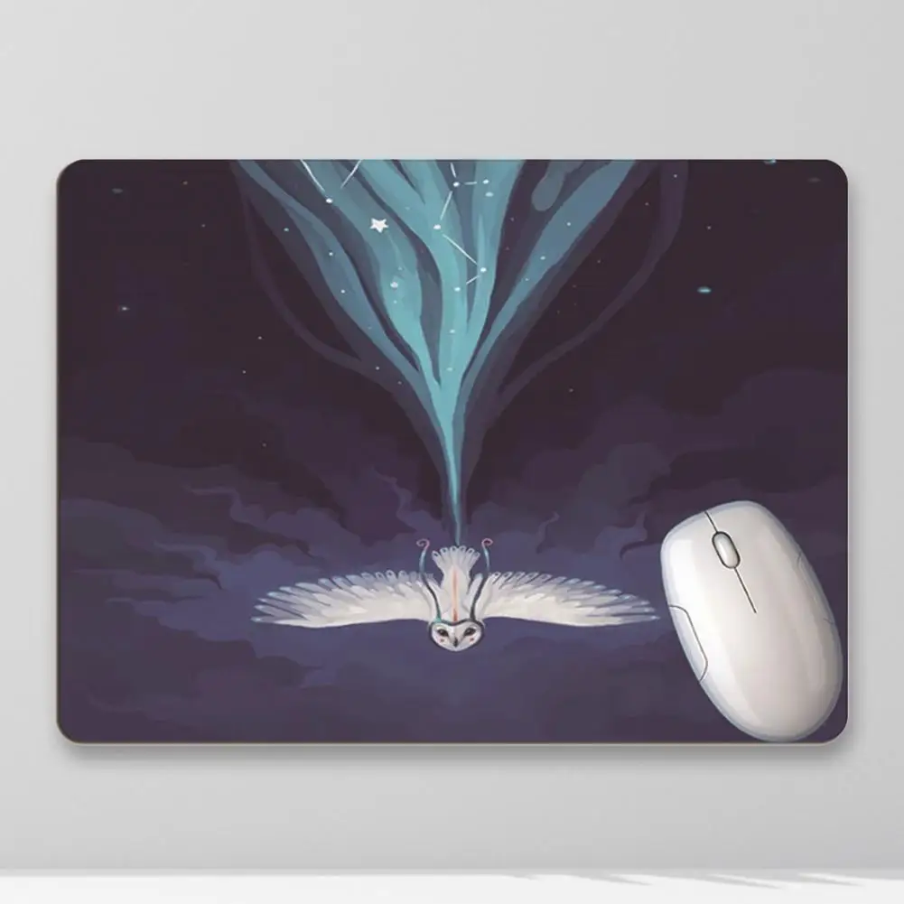 

Красивая резиновая сова, акварель, рандомный коврик для поддержки запястья для офиса