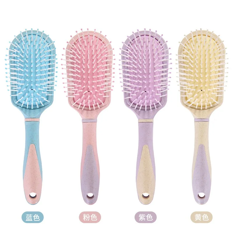

Wanmei Candy Color Cute Air Cushion Comb Wheat Straw Massage Air Bag Comb Girl Pink Fluffy Curly Hair Hairdressing Comb