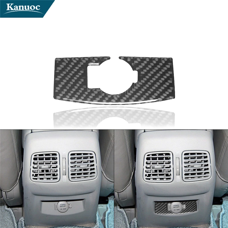 Наклейки на панель заднего зарядного порта из углеродного волокна для Hyundai Azera 2006