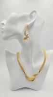 wholesale new dubai gold jewelry womens fashion necklace boutique jewelry set wedding necklace 24k gold design necklace