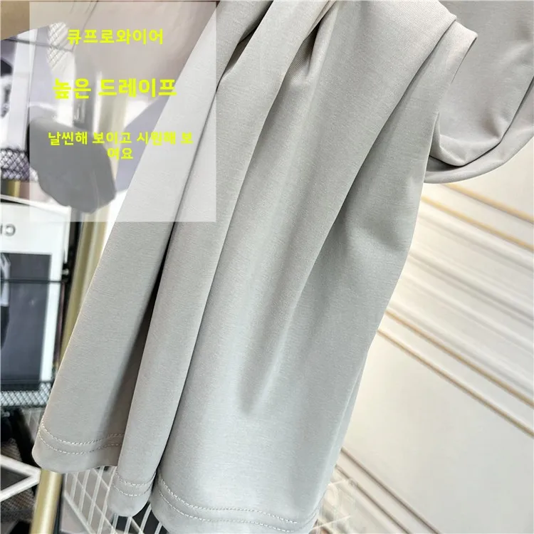 Эффект драпировки крутое медно-амиачное шелковое платье свободная утягивающая