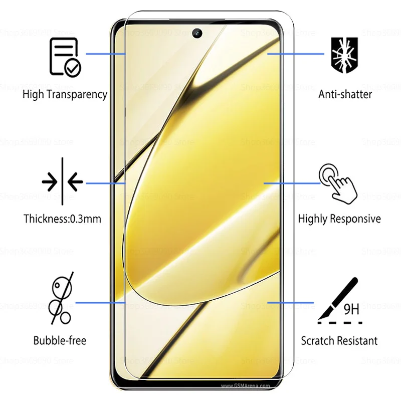 6In1 Protective Glass Case For Realme 11 5G Tempered Realm Readme 11X Realme11 X 6.72'' Screen Lens Camera Protector Film