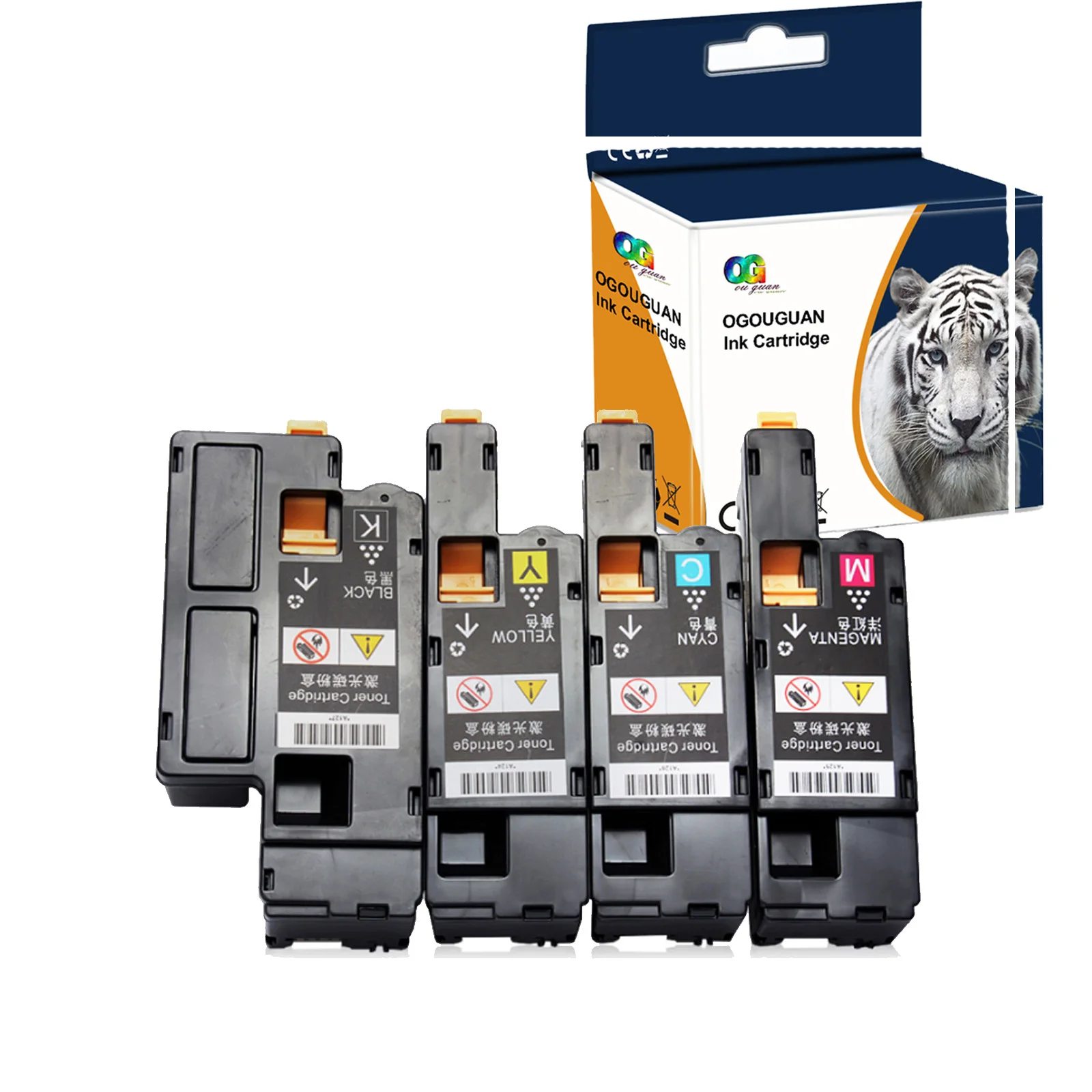 

4 Pcs Compatible Toner Cartridge for Xerox Phaser 6020 6022 Workcentre 6025 6027 Laser Printer Black Cyan Magenta Yellow