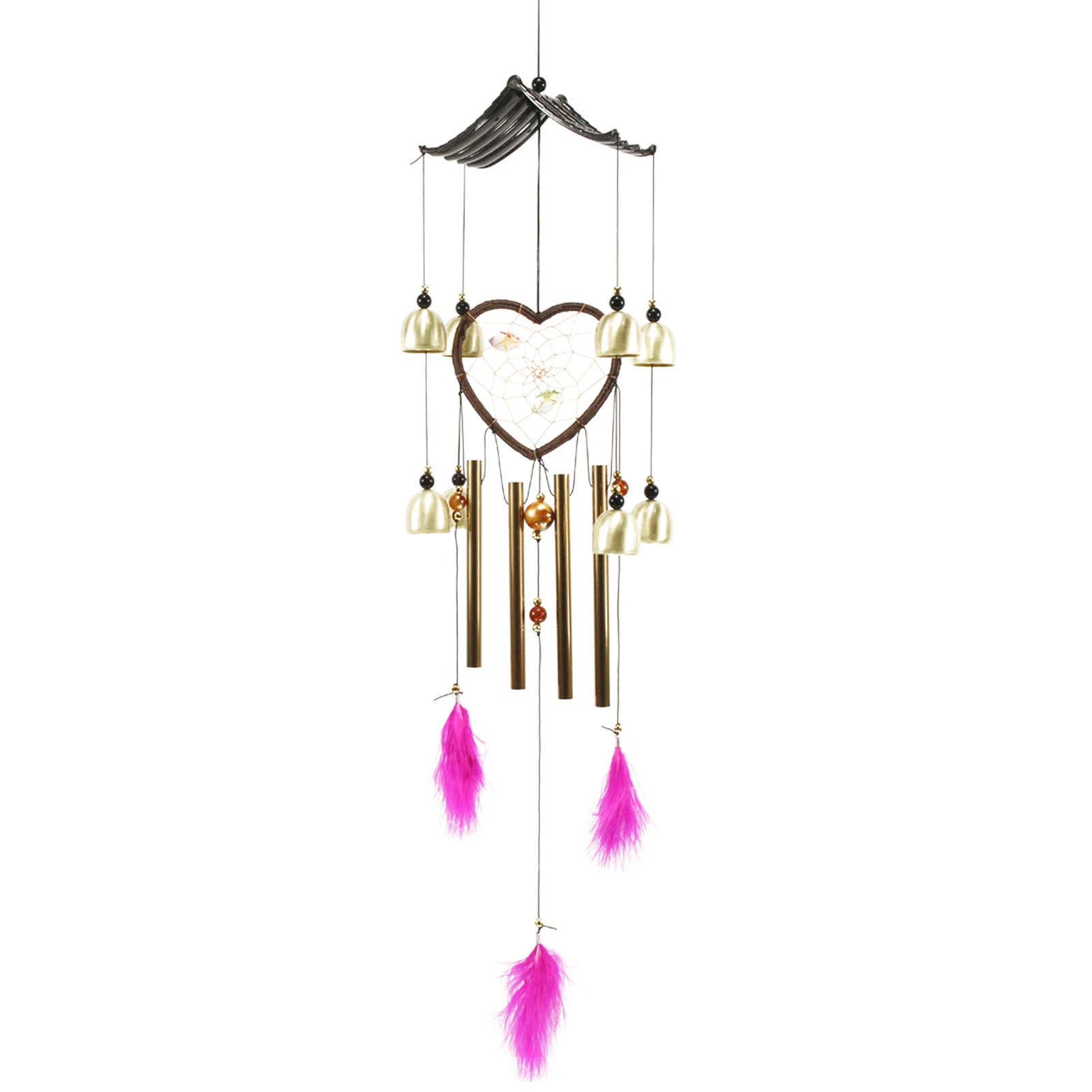 

Home Decor Garden Wall Wind Chime Dream Catcher Hanging Ornament Metal For Outside Balcony Backyard Window Modern Bedroom