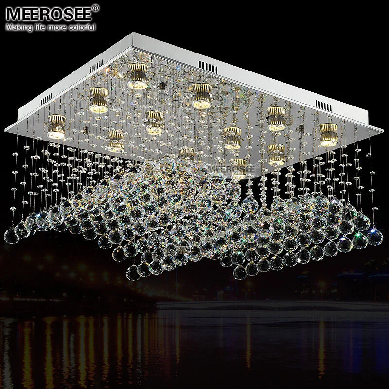 

Современный хрустальный потолочный светильник, прямоугольный хрустальный светильник для фойе, столовой, хрустальный светильник высокого качества, 100% гарантия