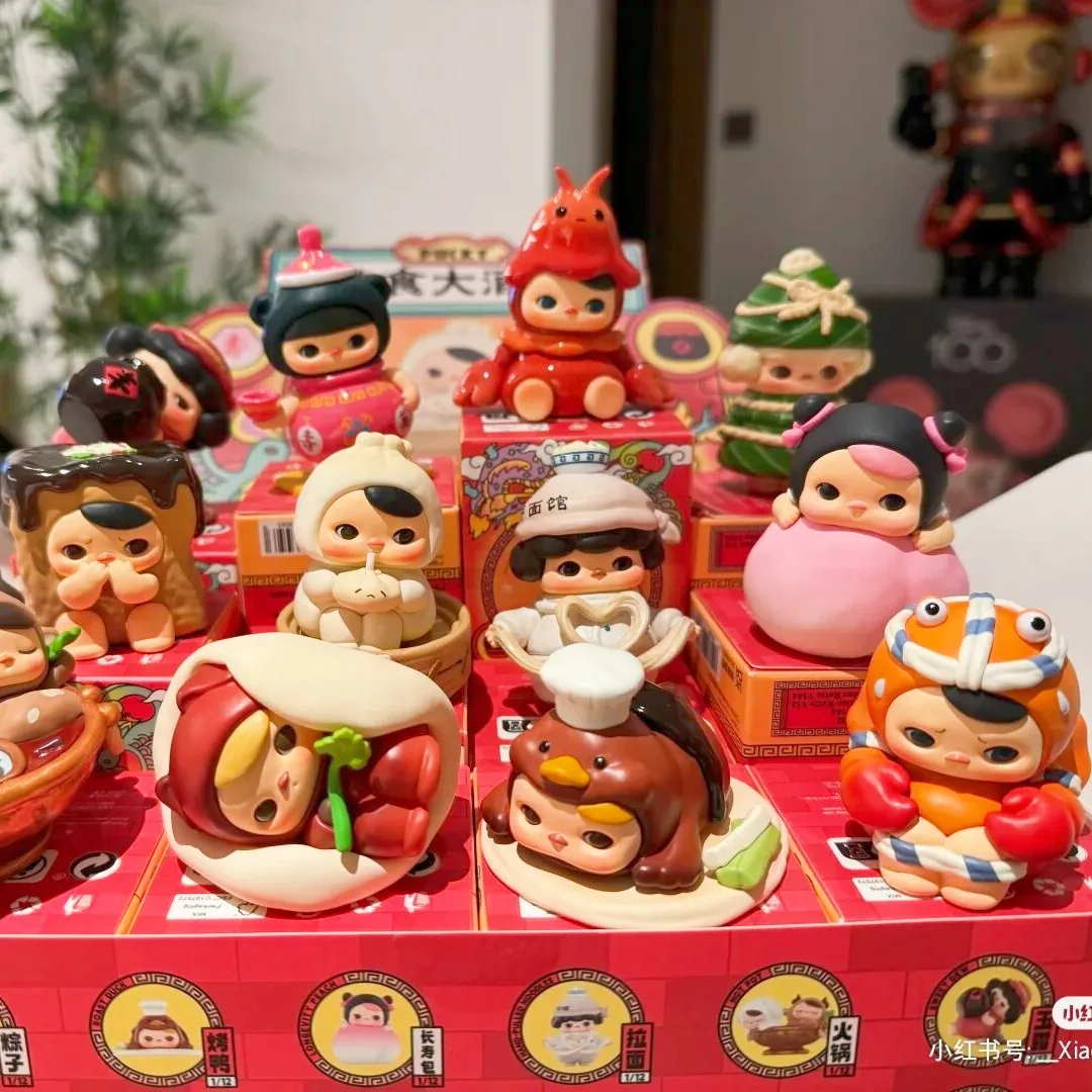 Подлинная фигурка ресторана Pucky Gourmet Kawaii в китайском стиле мультяшная модель