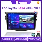 Srnubi Android 11 для Toyota RAV4 Rav 4 2005 - 2013 Автомагнитола мультимедийный плеер навигация GPS 2 Din Carplay Стерео DVD колонки