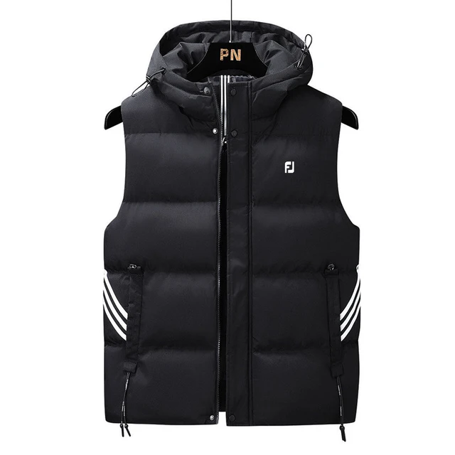 

Winter Golf jackets vest for men 2022 down cotton windproof warm Golf wear hooded waistcoat men's new fashion loose jacket Coats
