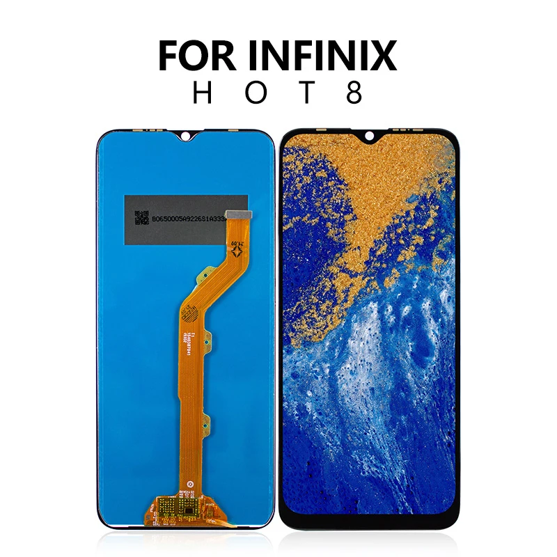 6 52inches mobile phone lcds display with touch screen digitizer assembly replacement for infinix hot 8 x650 x650c x650b x650d free global shipping