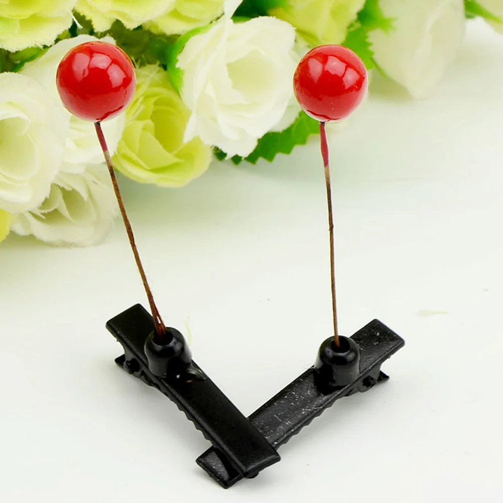 

90 Pcs Simulation Hair Clip Fun Accessories Festival Hairpin Sprout Clips Kids Bean Metal Miss Grass