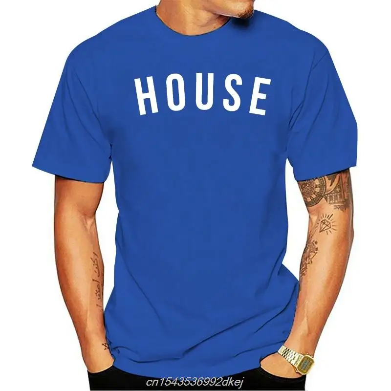 

House Music Slogan T-shirt Black White Tee Festival Ibiza Mens Womens Techno Men Women Cartoon Casual Short