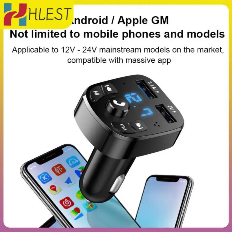 

3.1a Car Music U Disk Supplies Multifunctional Dual Usb Car Mp3 Player Smart Fast Charging Car Accessories Car Charger