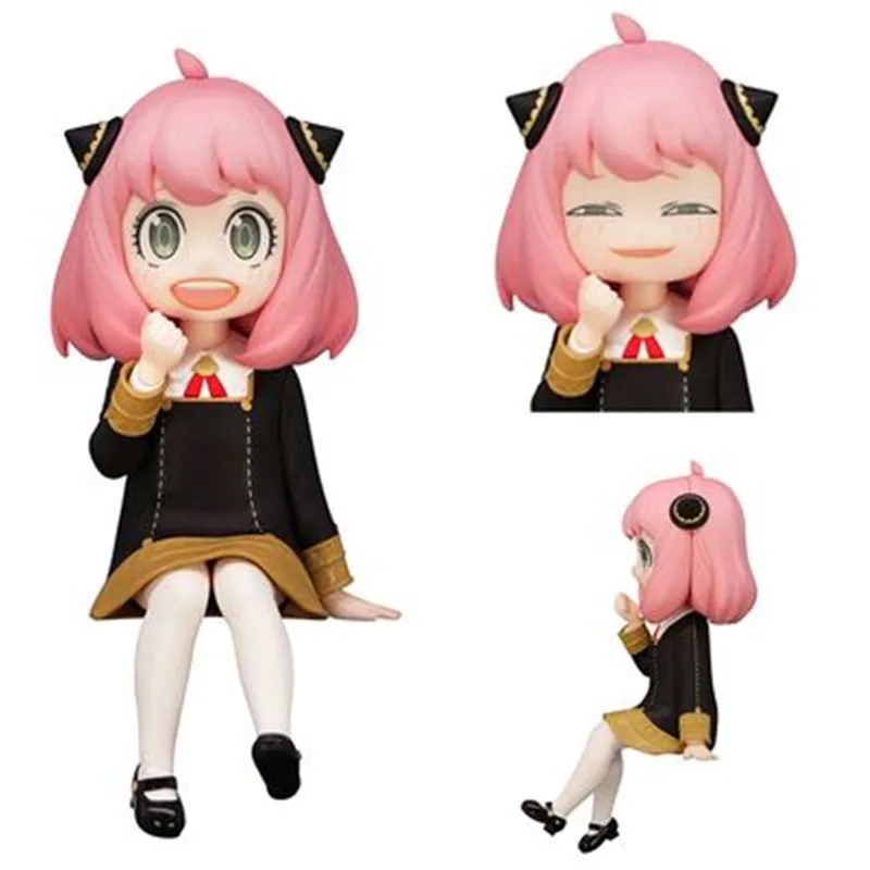 

Anime Spy X Family Figure Anya Forger Pvc Kawaii Face-Changing Action Model Toys Figurine Doll Pressure Bubble Noodles Fans Gift