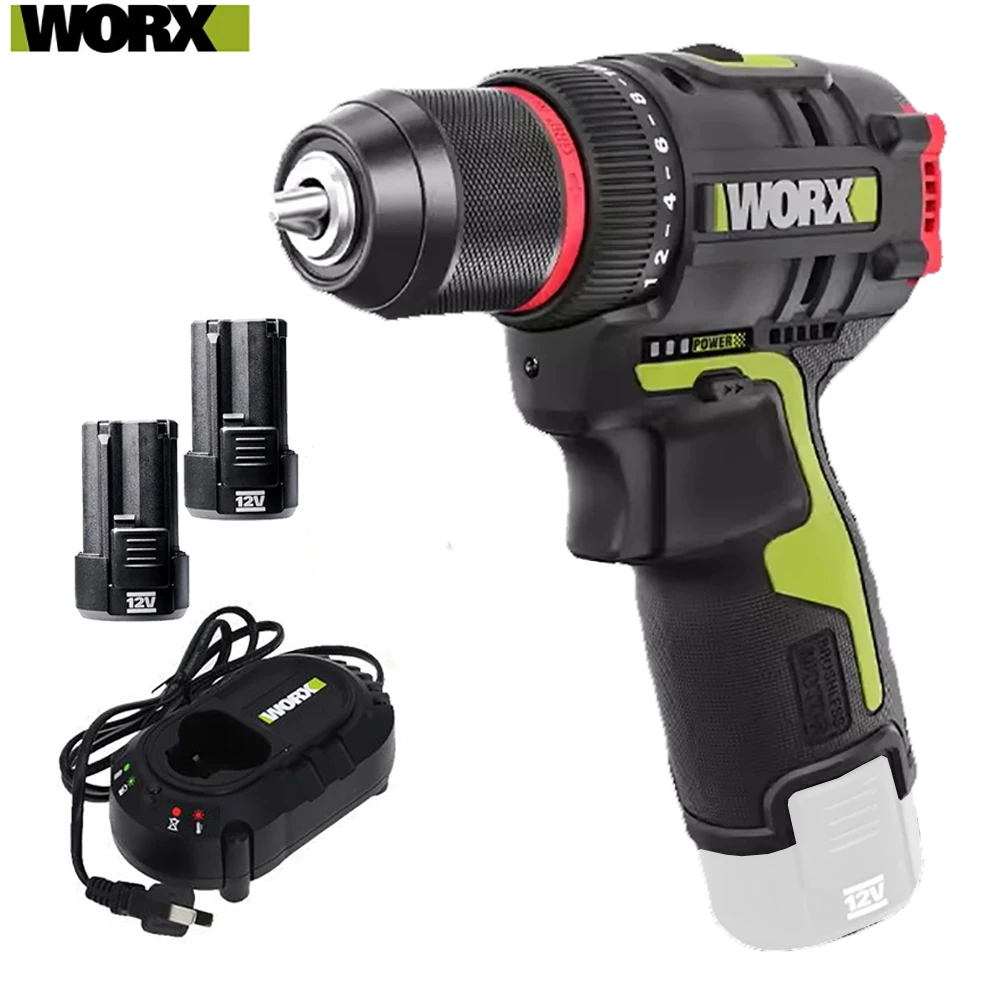 Электрический шуруповерт WORX WU130X с двумя аккумуляторами | AliExpress