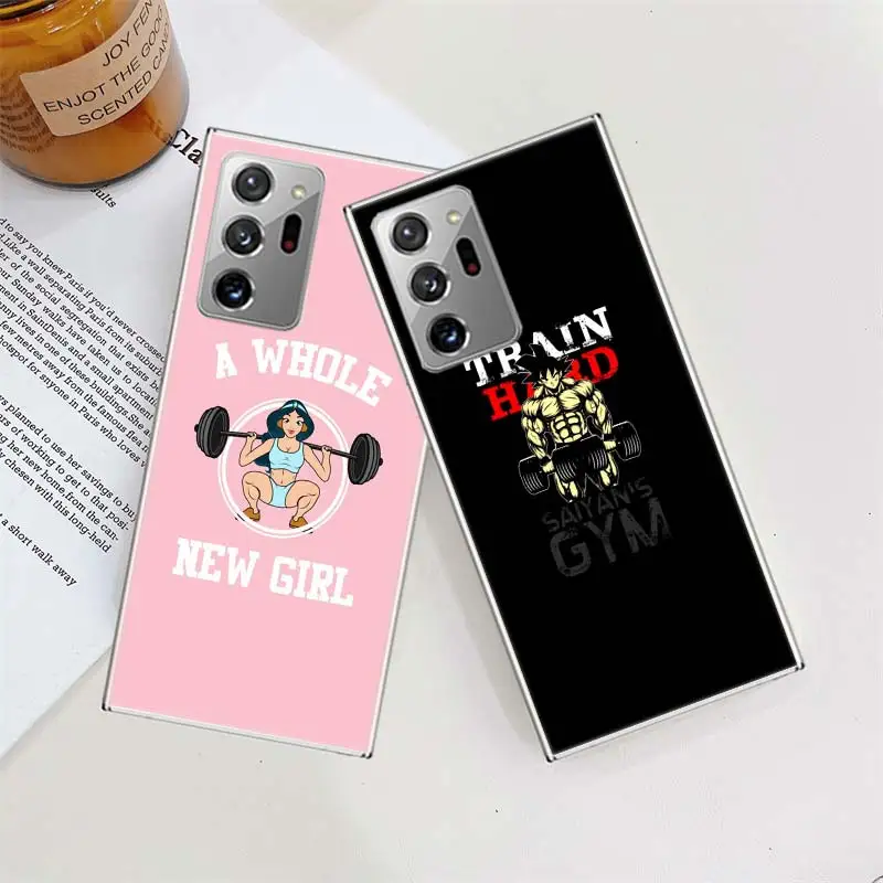 Bodybuilding Gym Fitness muscles Phone Case For Galaxy A71 A51 5G A41 A31 A21S A11 A70 A50 A40 A30 A20E A10 A01 Samsung A9 A8 A7 images - 4