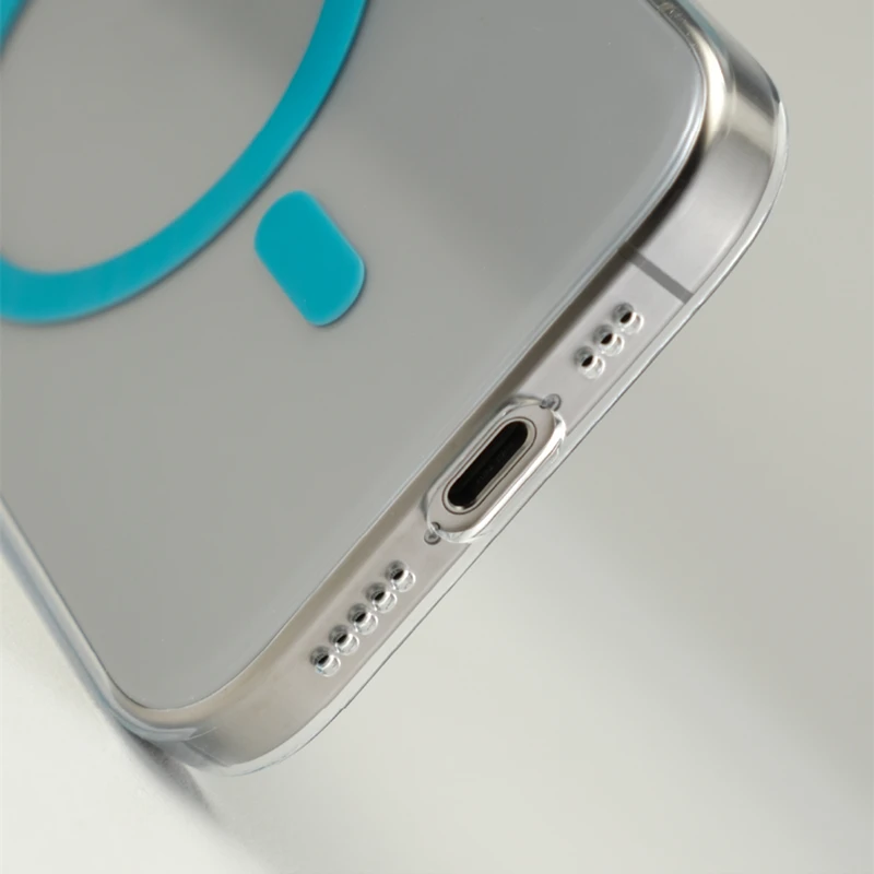 Ультратонкий Прозрачный Кристальный чехол MagSafe для телефона iPhone 16 15Pro max 15 14 Pro 13 12