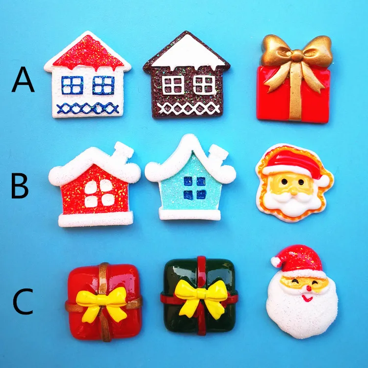 100 шт. кавайная Подарочная коробка из смолы Рождественская шляпа носки перчатки