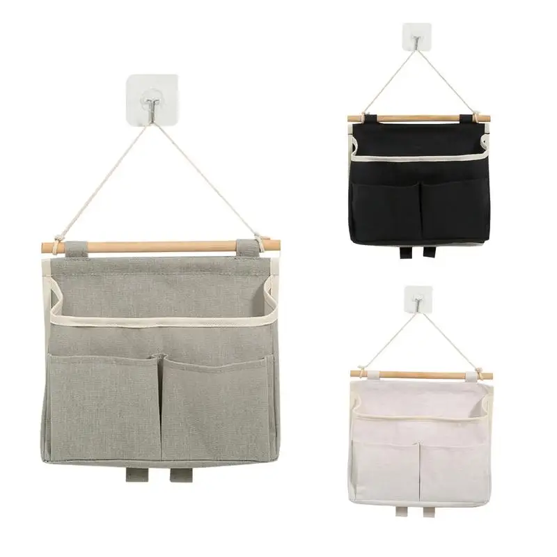 

Wall Hang Bag Durable Wall-mounted Storage Bag Portable Dormitory Organizer With Pockets Household Basket Organizer For Closet