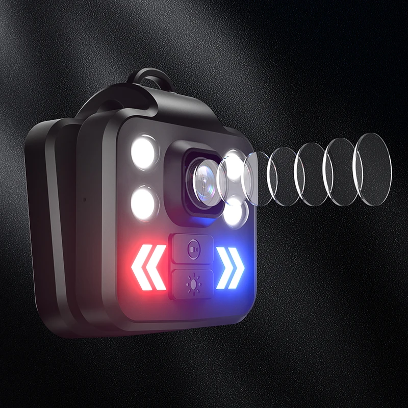 

2022 1080P Camera KS908 Flashlight LED Portable Outdoor Sport Biking Camera Bag Mini Small Recording Cameras with Head Body Cam