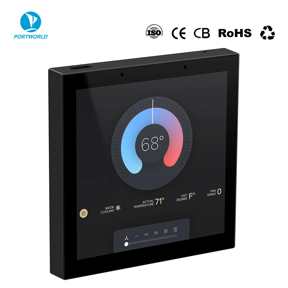 Фото Планшет Sunworld 4 дюйма KNX с трансивером Onsemi для автоматизации умного дома и управления отелями №5