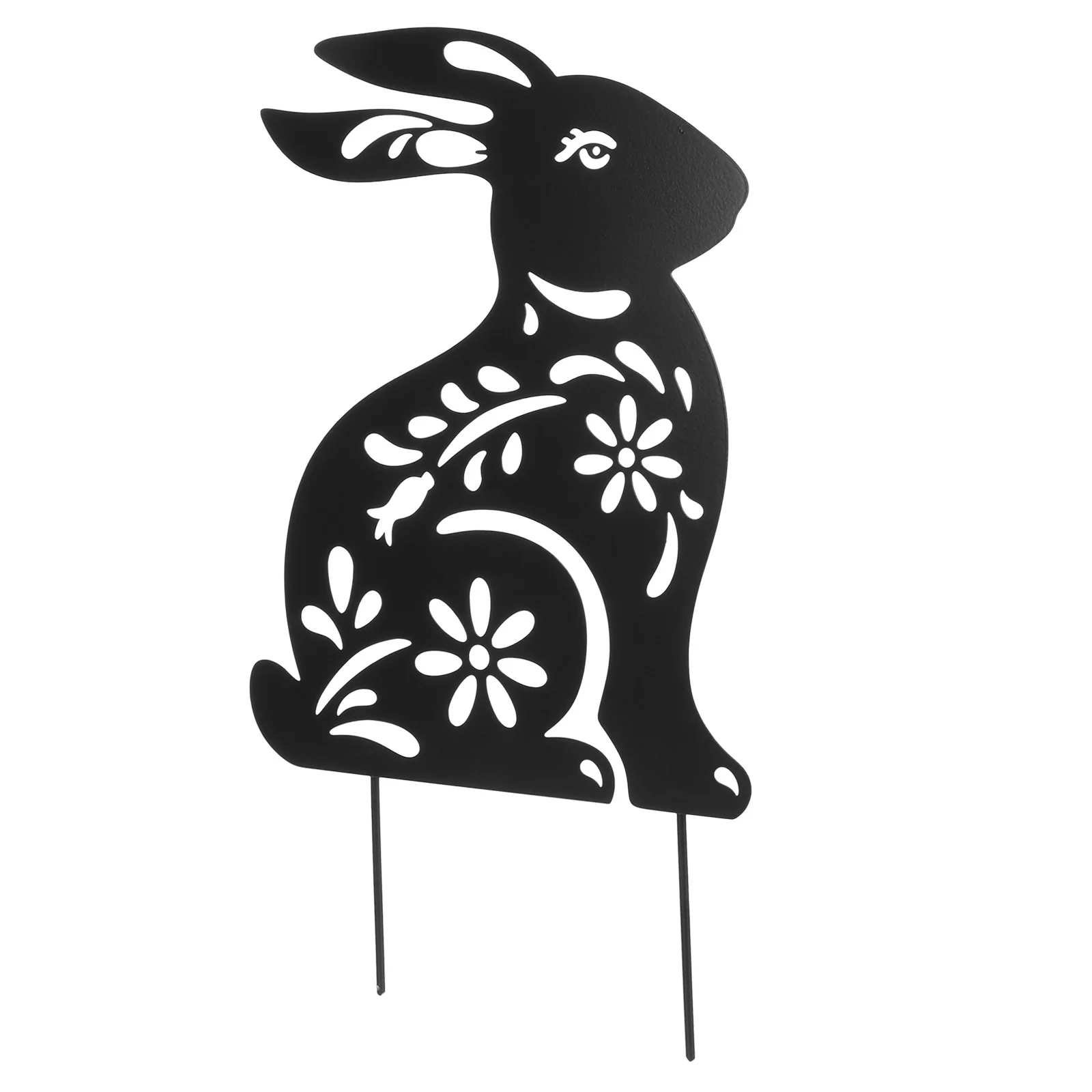 

Rabbit Ground Plug Decorative Insert Stake Garden Metal Yard Stakes Land Outdoor Ornaments Bunny Lawn Sign Signs