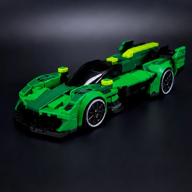 Фото Модель гоночного автомобиля Speed Racing Car MOC, конструктор из строительных блоков AMR WEC IMSA Le Mans, модульная технология, детские праздничные подарки, набор для сборки игрушек №2
