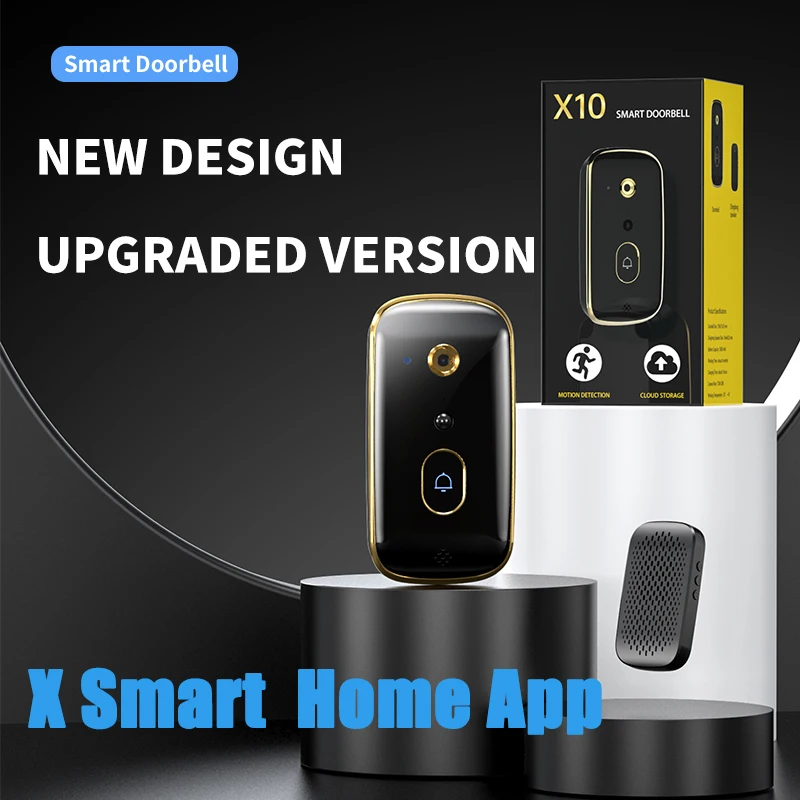 X10 WiFi Wireless Smart Home Security Doorbell Camera Surveillance Video Intercom Night Vision Capture Security Alarm for House