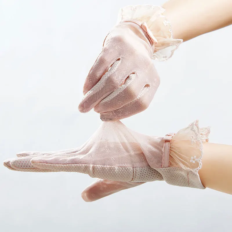 

Перчатки мягкие тонкие женские для вождения, летние солнцезащитные перчатки с защитой от УФ излучения, перчатки для верховой езды, 1 пара, 2022