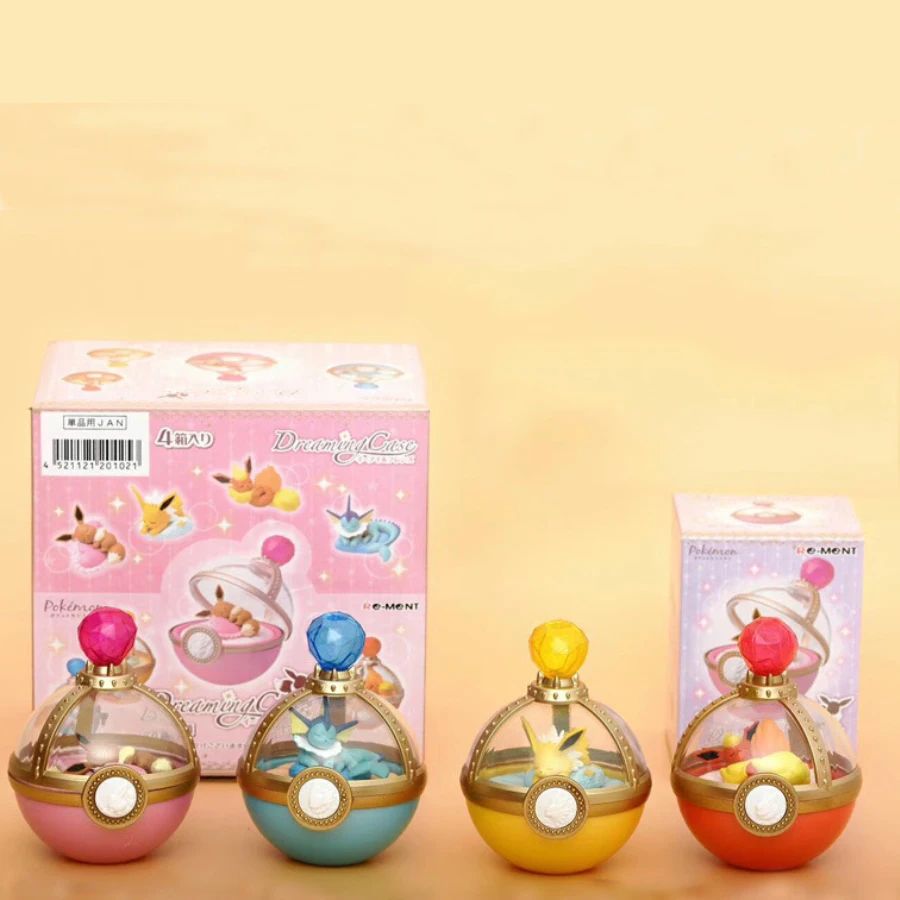 Мини-Покемон искусственное аниме семейство Eevee супер кавайное украшение для сна