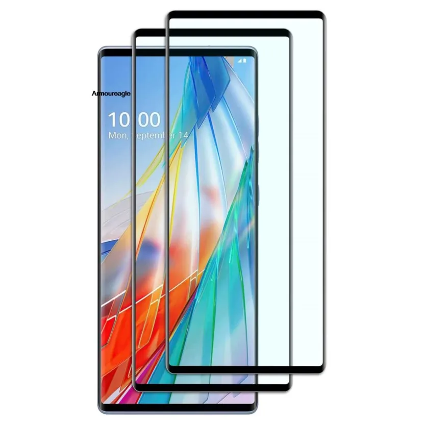 

2/4pcs curved full cover tempered glass guard on for lg wing 5g lg velvet lg g9 lm-g900n 5g screen protector protective film