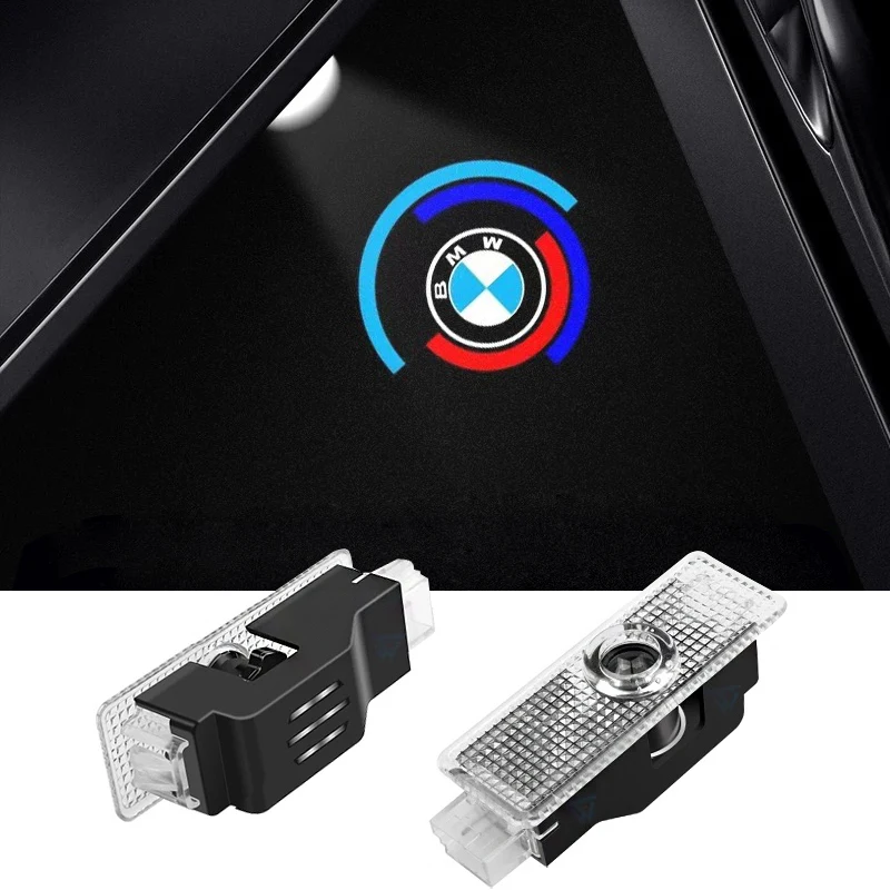 

2 шт.-AA-светодиодные лампы для проектора с логотипом двери автомобиля, приветственный свет для Mini BMW ME90 E60 F18E46 F30 F20 M2M5 M3 E87 M4 X3 X5 X1, аксессуары